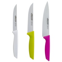 Set de 3 cuchillos de cocina Niza de colores primaverales - Arcos
