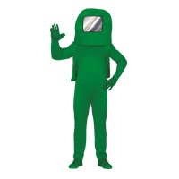 Disfraz de astronauta verde juvenil