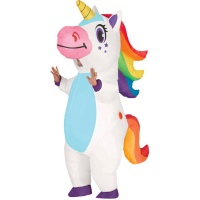 Disfraz de unicornio hinchable para adulto