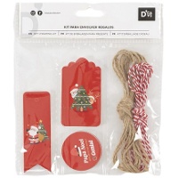 Etiquetas para regalo de Papá Noel - 25 piezas