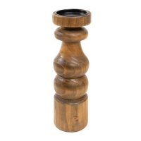 Candelabro de madera de 30 cm - DCasa