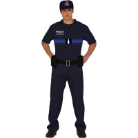 Disfraz de policía nacional de cerveza para hombre