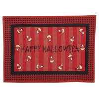 Felpudo para puerta de Happy Halloween de 49 x 67,5 cm