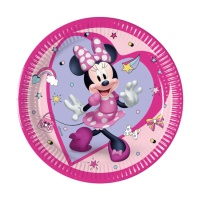 Platos de Minnie y Daisy rosa de 19,5 cm - 8 unidades