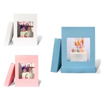 Caja para tarta con ventana de 30 x 36 cm - Olbaa