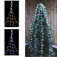 Cortina de 200 luces para árbol de Navidad