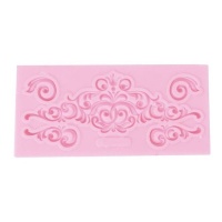 Molde de silicona rectangular decoraciones de 13,6 x 6,5 cm - Artis decor