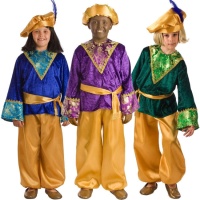 Disfraz de paje de colores infantil