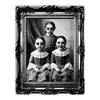 Decoración adhesiva para pared de cuadro de terror de 58 x 45 cm