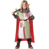 Disfraz de caballero medieval león infantil