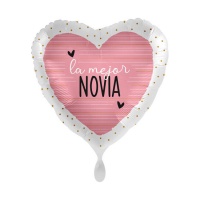 Globo de corazón de La mejor Novia de 43 cm