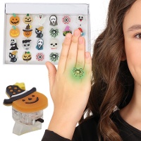 Anillo de Halloween con luz surtido - 1 unidad