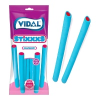 Regaliz azul de frambuesa relleno - Ritmo frambuesa Vidal - 90 gr