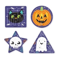 Pack laberintos Halloween de Truco o Trato - 4 unidades