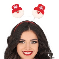 Diadema de Papá Noel con copo