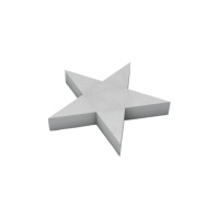 Figura de corcho con forma de estrella de 18 x 18 x 4 cm