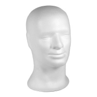 Figura de corcho de cabeza de hombre de 20 x 31 cm - 1 unidad