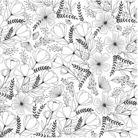 Hoja de calco de flores - Artemio - 1 unidad