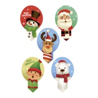 Picks de oblea recortables de Navidad de 6,5 x 4 cm - Dekora - 20 unidades