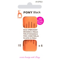 Agujas para coser perlas nº 10 - Pony - 6 unidades