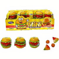 Mini hamburguesas con gominolas de 10 gr - 20 unidades