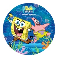 Platos de Bob Esponja de 24 cm - 8 unidades
