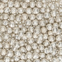 Sprinkles de perlas blandas plateadas metalizadas de 55 gr - FunCakes