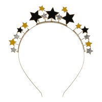 Diadema de estrellas de 3 colores metalizados