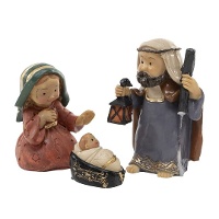 Figuras del Belén nacimiento - 3 piezas