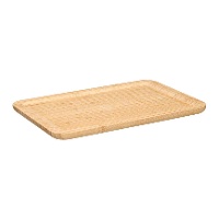Bandeja de 34 x 24 cm de bambú retangular para aperitivos