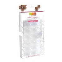 Molde de cápsulas para chocolate de rosas de 27,5 x 13,5 x 2 cm - Scrapcooking - 18 cavidades