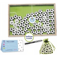 Cuadro de firmas de Primera Comunión fútbol