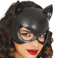 Máscara de mujer gata negra