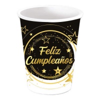 Vasos de estrellas de feliz cumpleaños - 6 unidades