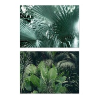 Lienzo hojas tropical de 50 x 70 cm - DCasa - 1 unidad