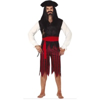 Disfraz de pirata pantalón cortado para hombre