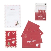 Cartas con sobres para Papá Noel con pegatinas