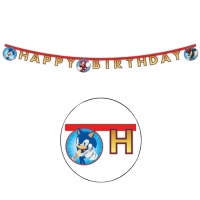 Guirnalda de Happy Birthday de Sonic The Hedgehog