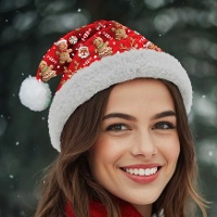 Gorro de Papá Noel de jengibre