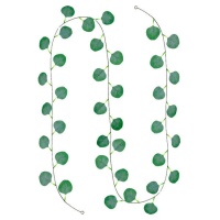 Guirnalda de hojas de espiral de eucalipto de 2 m