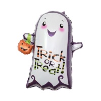 Globo de Trick or Treat de fantasma de 82 x 73 cm