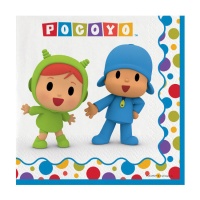 Servilletas de Pocoyo Party de 16,5 x 16,5 cm - 20 unidades