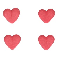 Figuras de azúcar de corazones rojos - FunCakes - 336 unidades