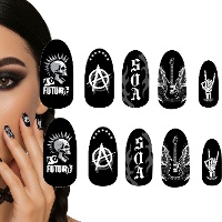 Uñas postizas de punk - 12 unidades