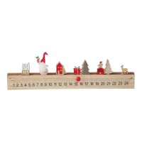 Calendario de adviento de Navidad con bola marcadora de 40,5 x 12 cm