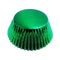 Cápsulas para cupcakes verde metálico - PME - 30 unidades