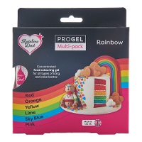 Colorante concentrado en gel de 25 gr - Rainbow Dust - 6 unidades