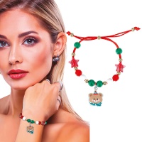 Pulsera de osito de Navidad