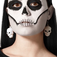 Pendientes de calavera con luz - 1 par