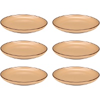 Plato de 20 cm con borde llano - Vessia - 6 unidades